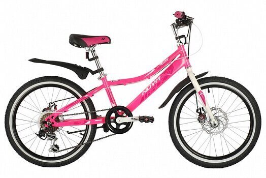 20SH6D.ALICE.PN21 Велосипед NOVATRACK 20" ALICE розовый,  стальная рама, 6 скор., Shimano TY2